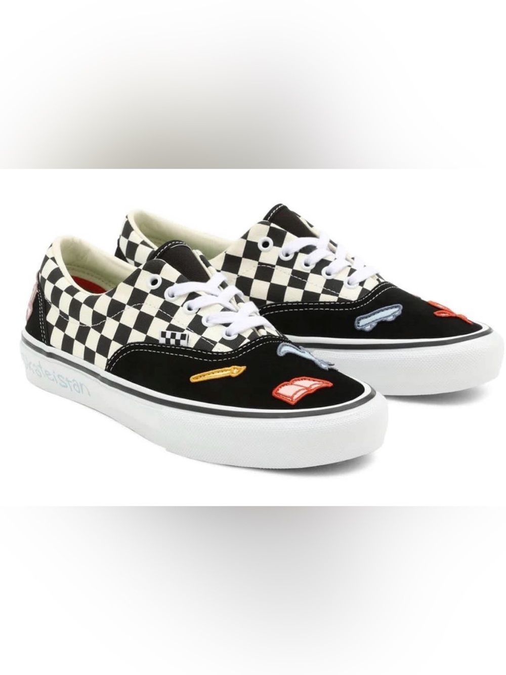 VANS 10 VANS x Skateistan Checkerboard Era Embroidered Flowers+Sun+Bird Sneakers